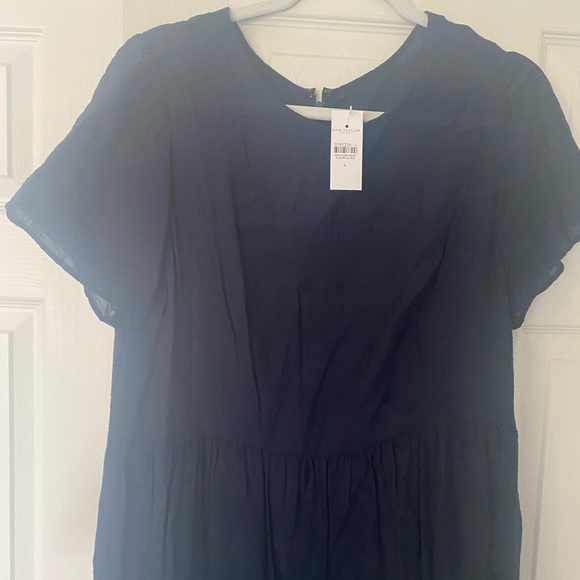 New with Tags - Ann Taylor Factory Navy Dress Large - Picture 2 of 7